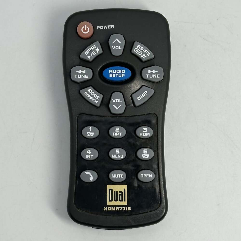 DUAL XDMA7715 Remote Control for Vehicle In-Dash CD Player Receiver Stereo